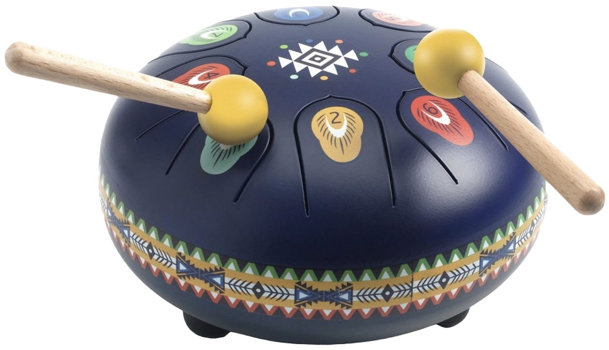 Jucărie muzicală din oțel Djeco Animambo - Tobă, 16 cm