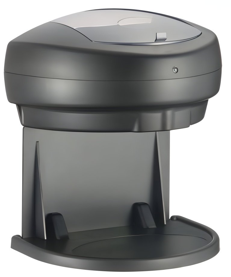 Dozator vertical pentru săpun lichid și dezinfectant Inter Ceramic – Negru, 450 ml