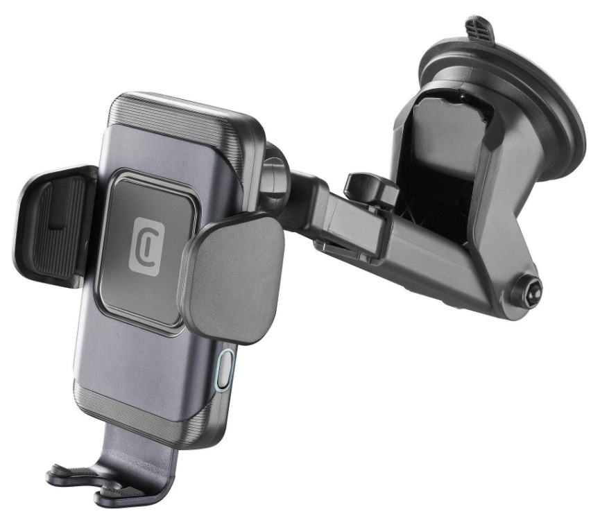 Suport auto și încărcător Cellularline - Hug Air, 15W, negru