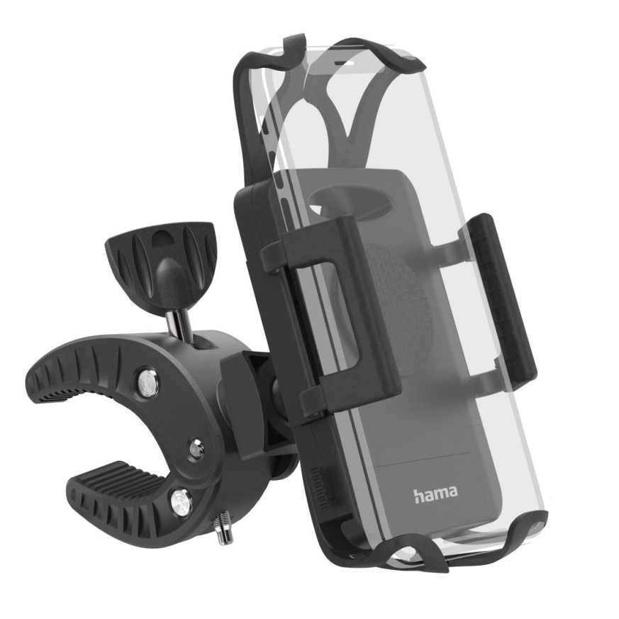 Suport pentru telefon pentru bicicletă Hama – Strong, negru