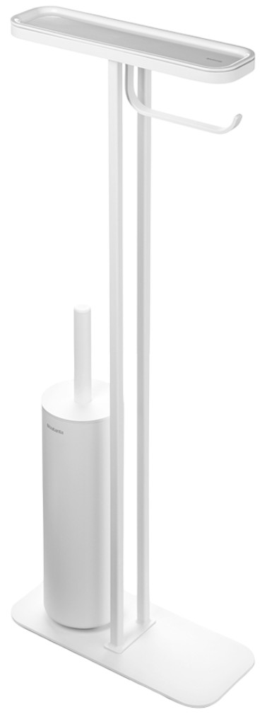 Suport și suport pentru perie de toaletă Brabantia - MindSet Mineral Fresh White N