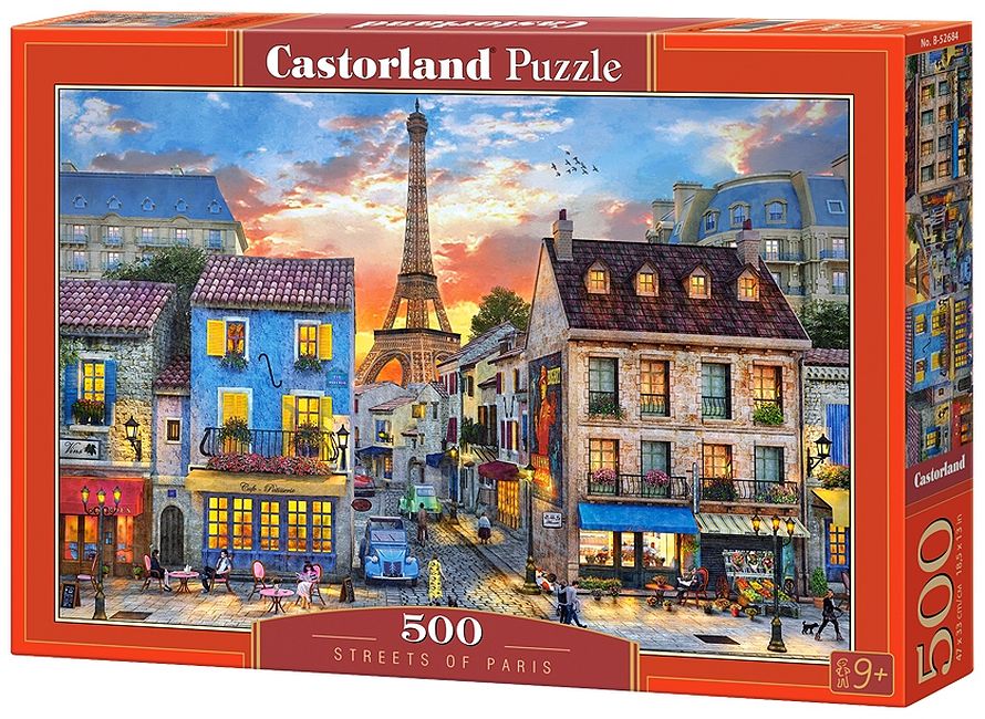 Puzzle Castorland din 500 de piese - Strazile Parisului
