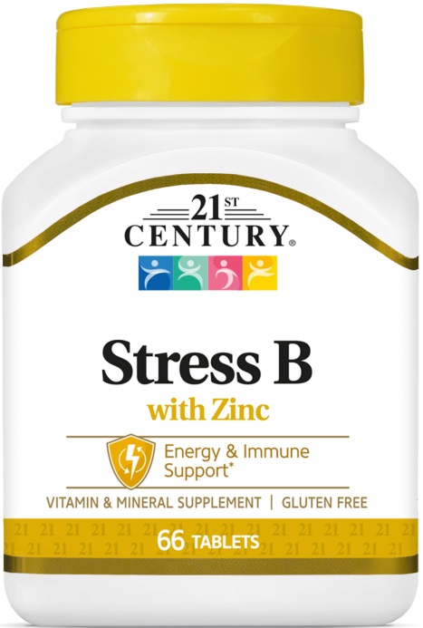 Stress B with Zinc, 66 tablete, 21st Century