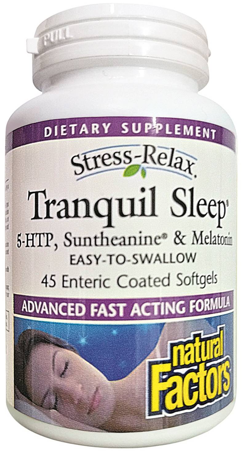 Stress-Relax Tranquil Sleep, 45 capsule gelatinoase moi, Natural Factors