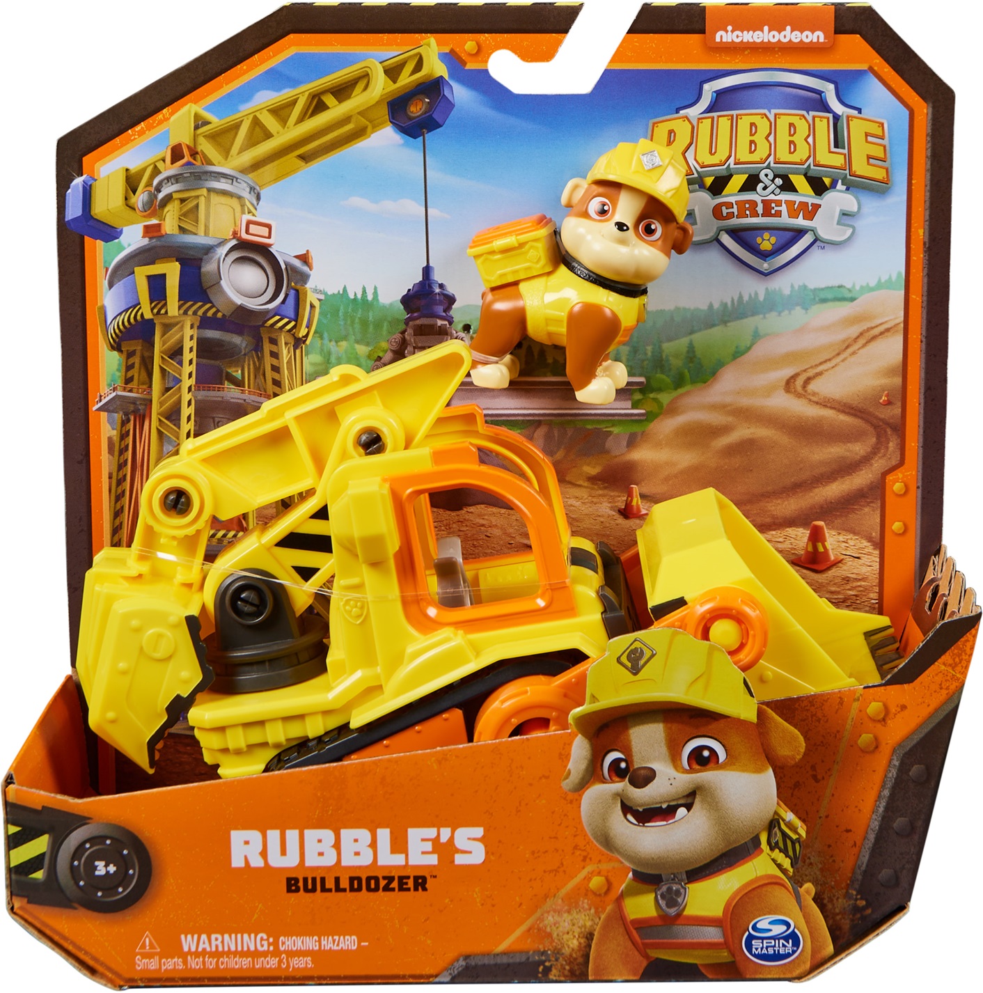 Set de construcție Spin Master Paw Patrol Rubble & Crew - Buldozerul lui Rubble