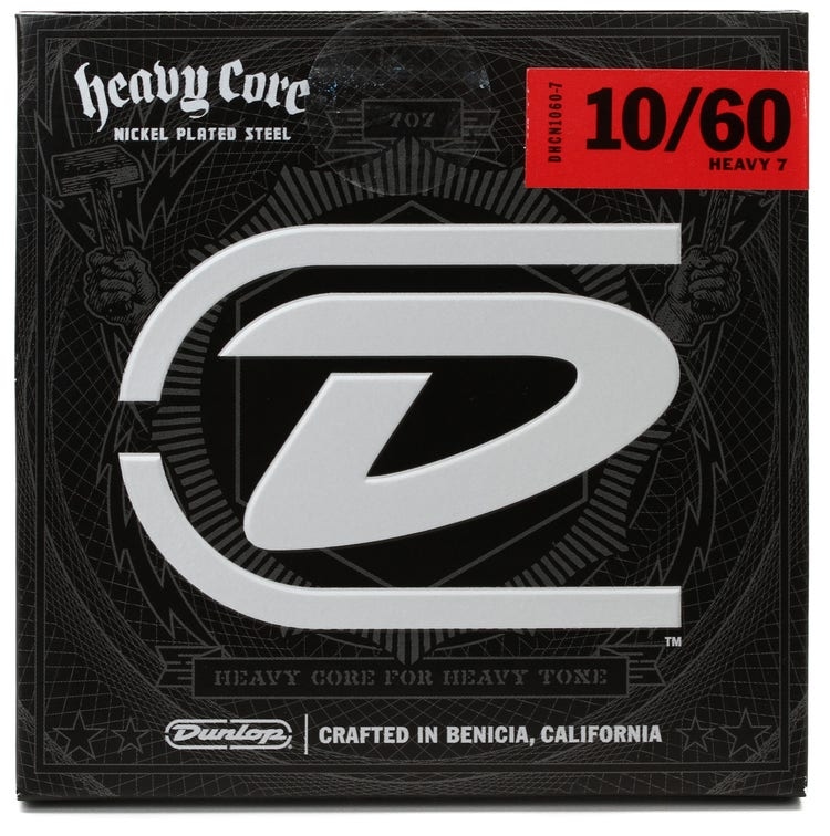 Corzi de chitară electrică Dunlop - DHCN1060-7, Heavy Core, 10-60