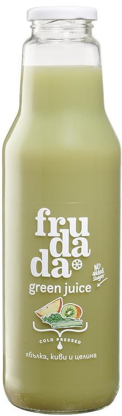 Suc presat la rece, măr, kiwi și țelină, 750 ml, Frudada
