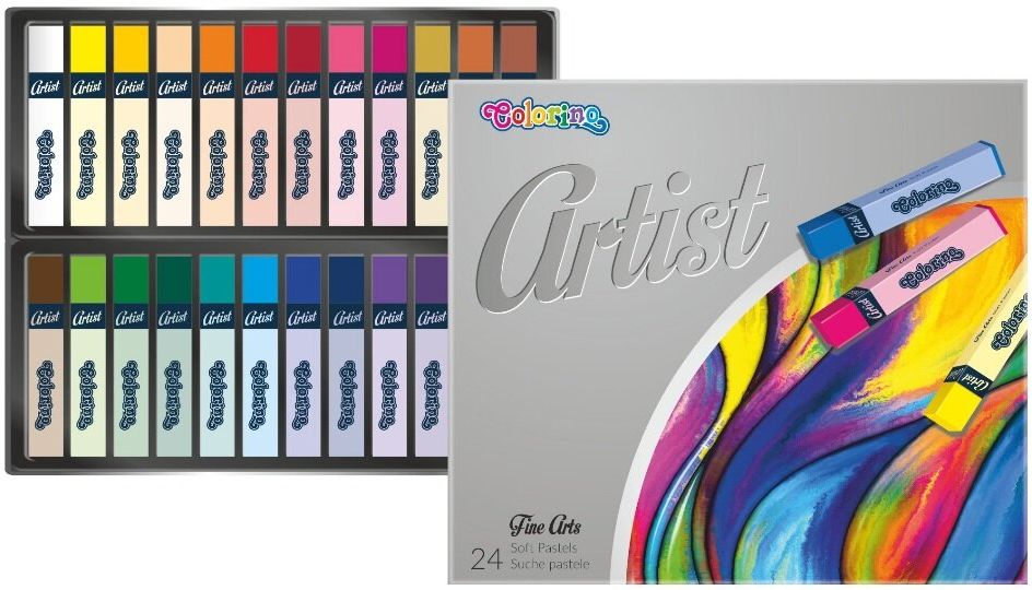 Set pasteluri uscate Colorino Artist - 24 culori