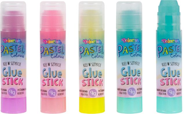 Lipici uscat Colorino Pastel - 9 g, sortiment