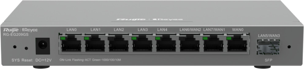 Switch Ruijie - RG-EG209GS, 9 porturi, gri