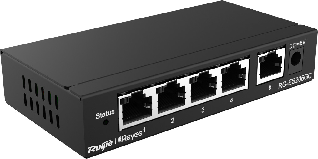 Switch Ruijie - RG-ES205GC, 5 porturi, negru