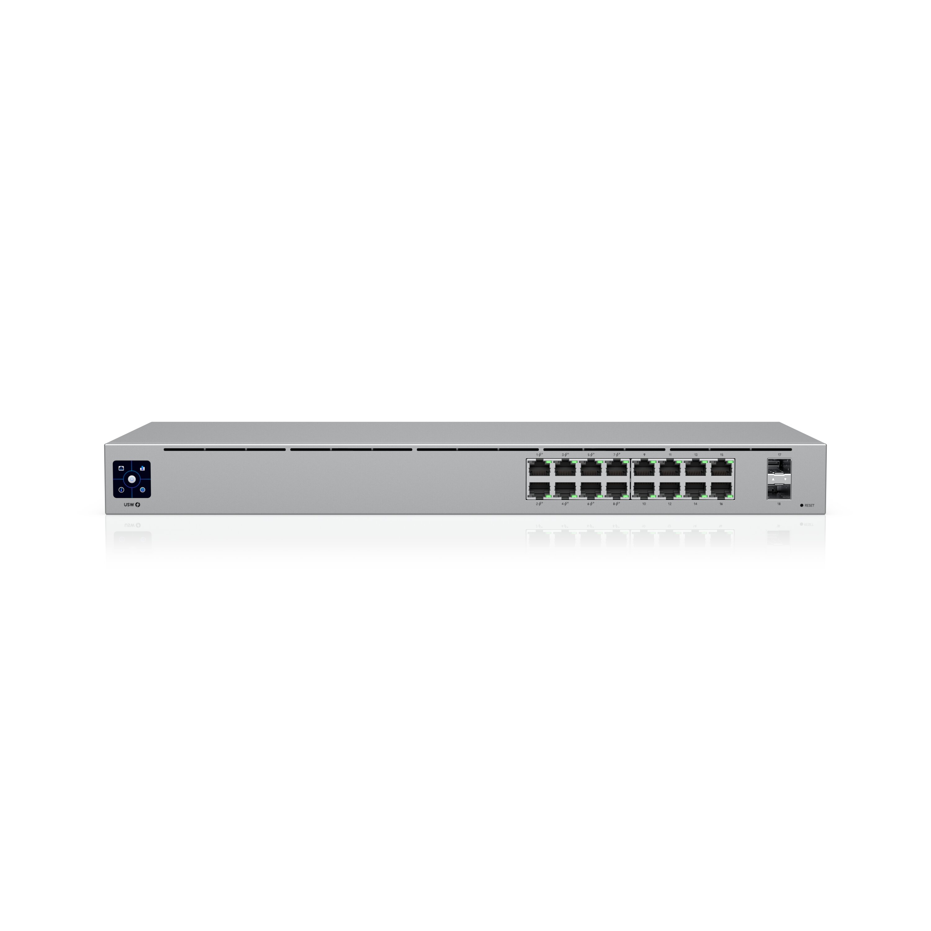 Switch Ubiquiti - Standard 16 PoE, 16 porturi, gri