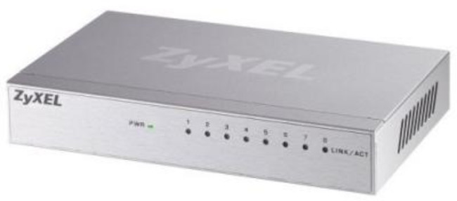 Switch ZyXEL - GS-108B v3, 8 porturi, argintiu