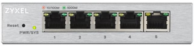 Switch ZyXEL - GS-1200-5, 5 porturi, argintiu
