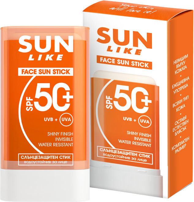 Sun Like Stick de protecție solară pentru față, SPF50+, 20 g