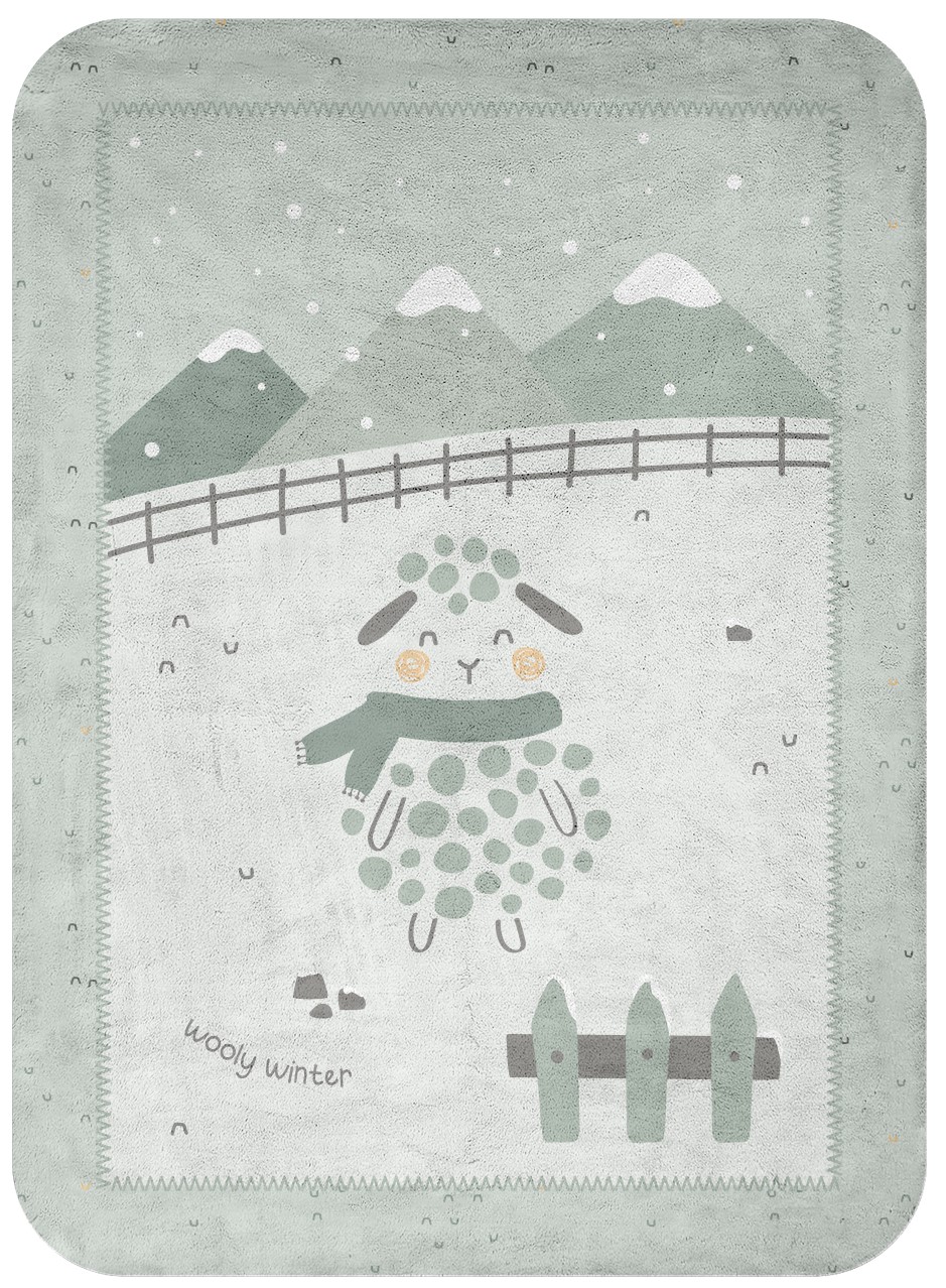 Pătură super moale pentru copii  KikkaBoo - Sleepy Sheep, 110 x 140 cm