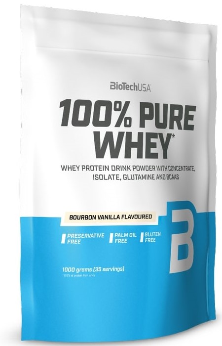 100% Pure Whey, vanilie bourbon, 1000 g, BioTech USA
