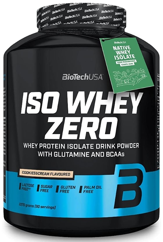 Iso Whey Zero, fursecuri și cremă, 2270 g, BioTech USA