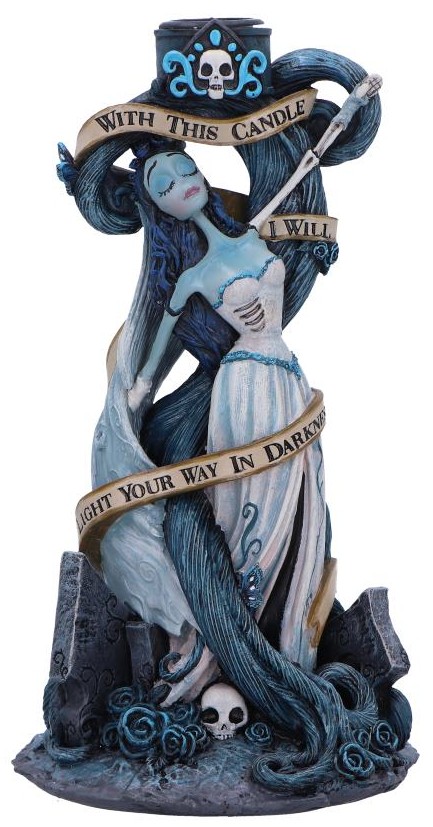 Sfeşnic Nemesis Now Animation: Corpse Bride - With This Candle, 19 cm