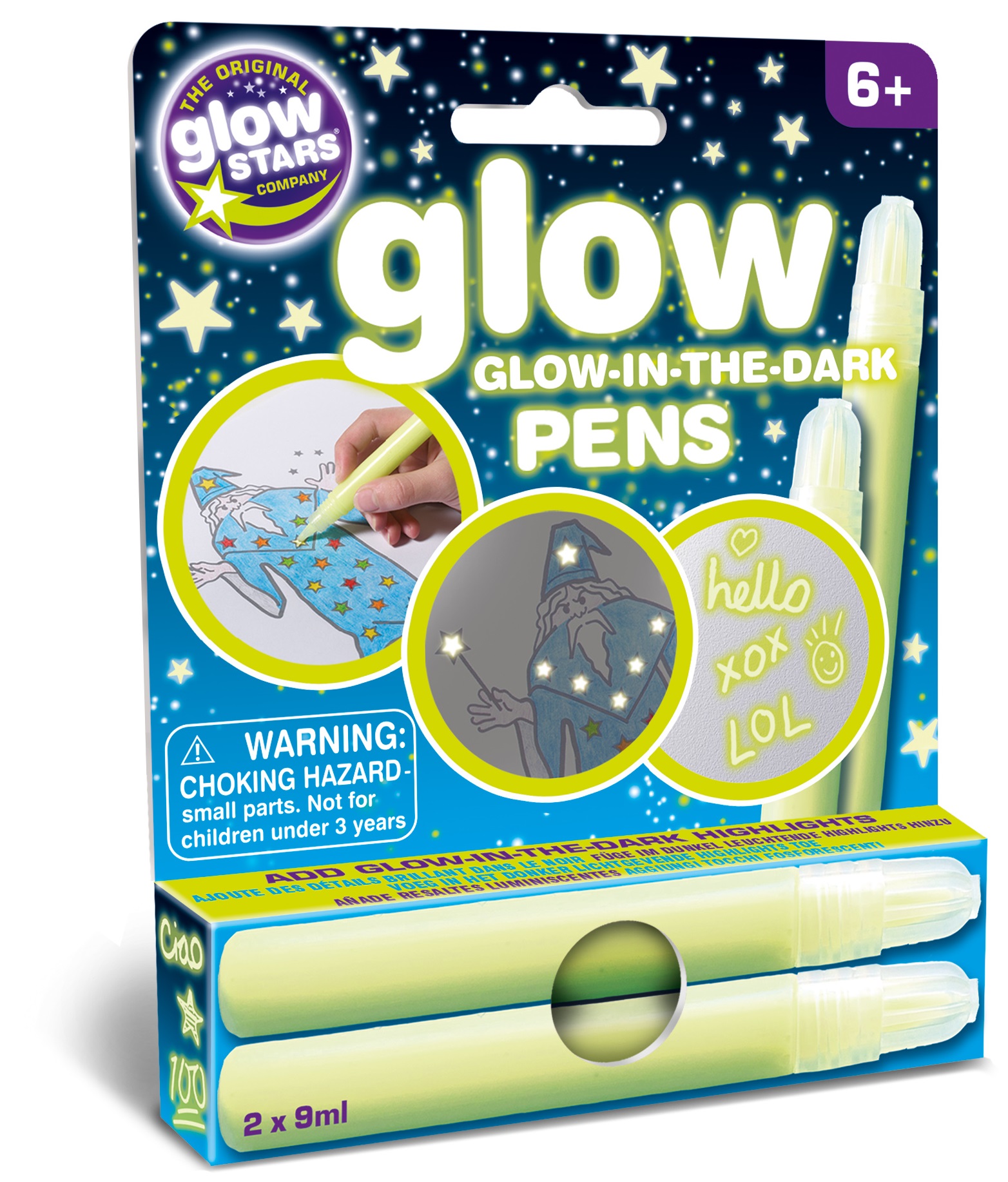 Markere luminoase in intuneric Brainstorm Glow - 2 bucati