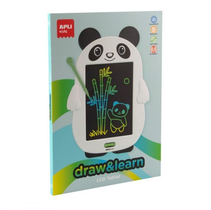 Tabletă de desen Apli -  Ecran LCD, panda