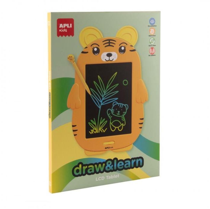 Tabletă de desen Apli -  Ecran LCD, tigru