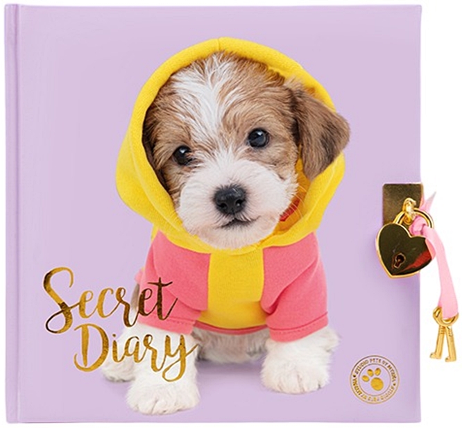 Jurnal secret cu lacăt Studio Pets - Cățeluș Jack Russell