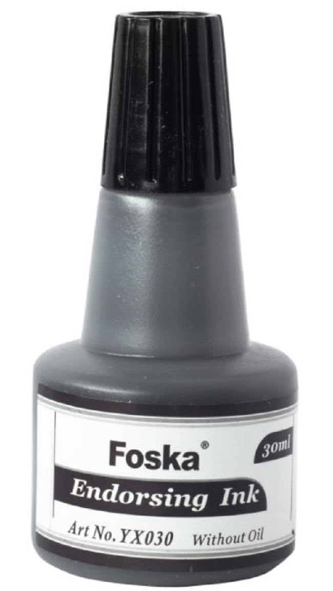 Cerneala pentru tampon Foska - 30 ml, neagra