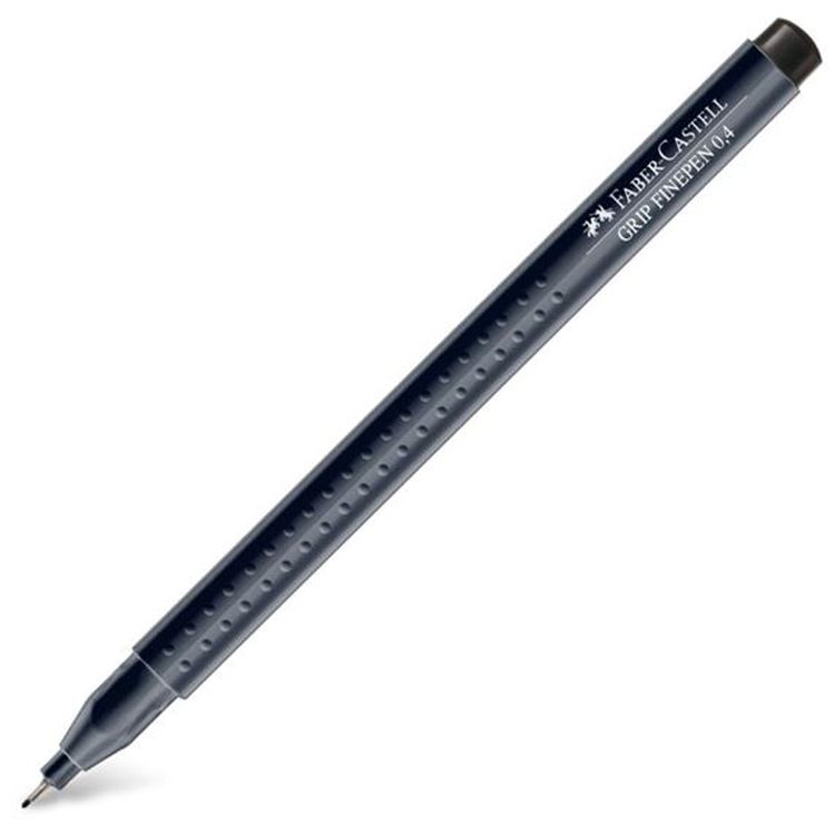 Liner Faber-Castell Grip - negru, 0.4 mm