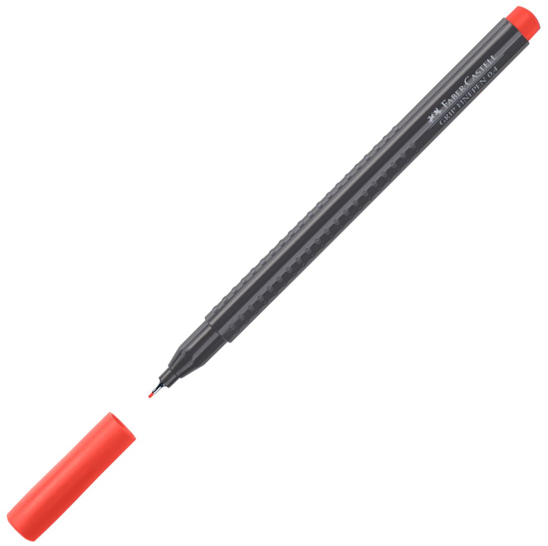 Liner Faber-Castell Grip - rosu, 0.4 mm