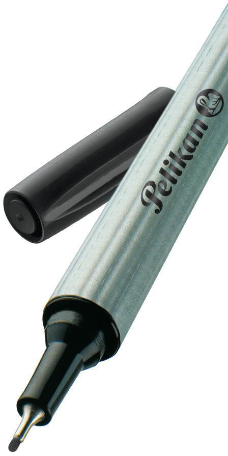 Marker cu vârf subțire Pelikan - Negru, 0.4 mm