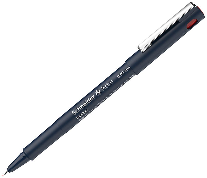 Liner Schneider Pictus - 0.05 mm, roșu