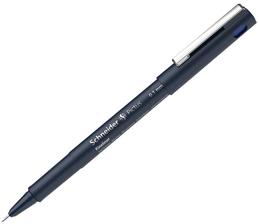 Liner Schneider Pictus - 0.1 mm, albastru