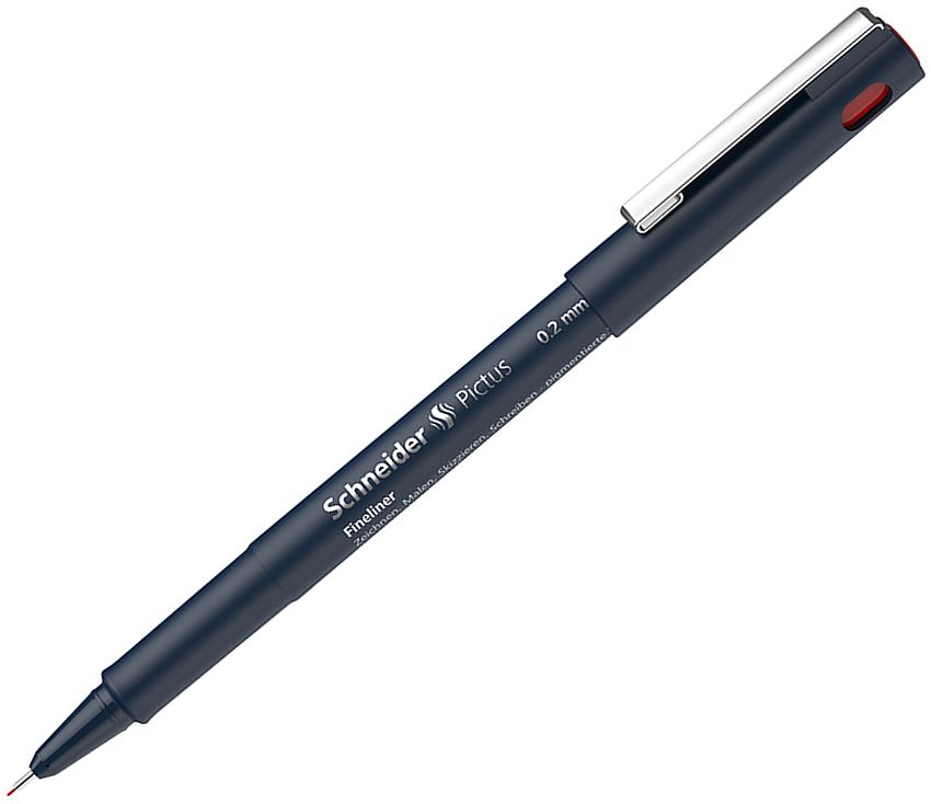 Liner Schneider Pictus - 0.2 mm, roșu