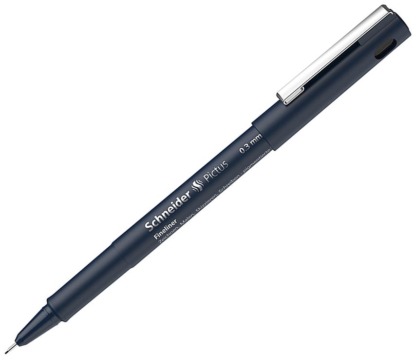 Liner Schneider Pictus - 0.3 mm, negru