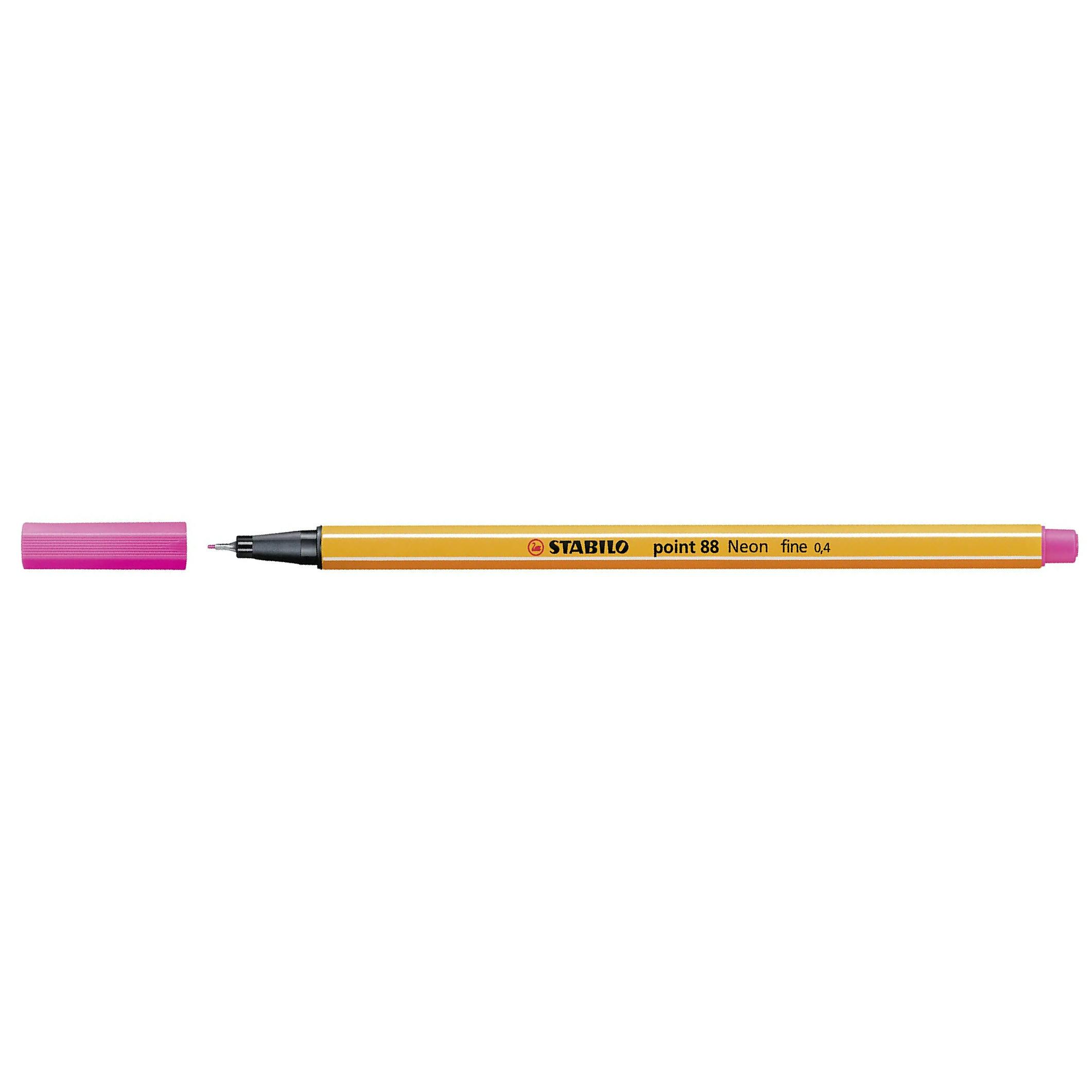 Liner Stabilo Point 88 - roz neon, 0,4 mm