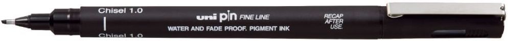 Liner Uni Pin - PINCS1-200, cu varf conic, 1 mm, negru