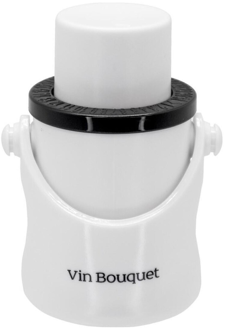 Dop de șampanie cu pompă 2 în 1 Vin Bouquet - VB FIT 1159, alb
