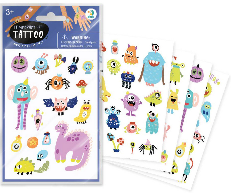Set de tatuaje temporare  Dodo - Monsters