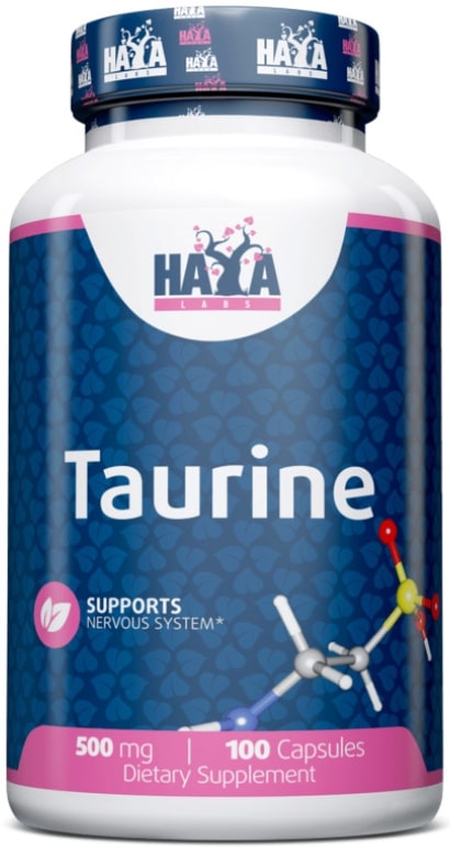 Taurine, 500 mg, 100 capsule, Haya Labs
