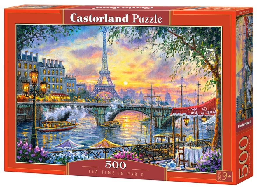 Puzzle Castorland din 500 de piese - Timp pentru ceai in Paris