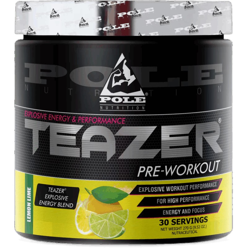 Teazer Pre-Workout, lămâie și lime, 270 g, Pole Nutrition