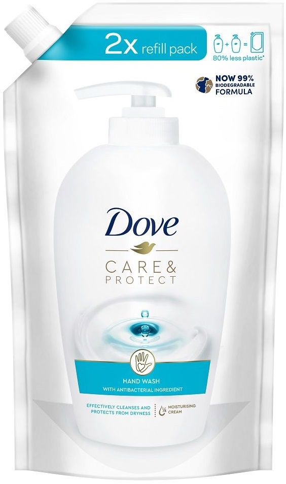 Rezerva Sapun Lichid, Dove, Care and Protect, 500 ml - imagine 2