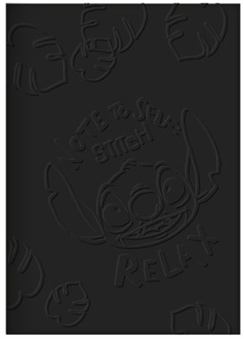Agendă Cool Pack Disney - Stitch, B6, 80 foi, pătrate mici, negru