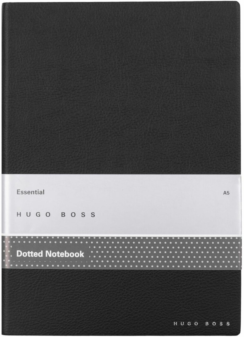 Caiet Hugo Boss Essential Storyline - A5, pagini punctate, negru