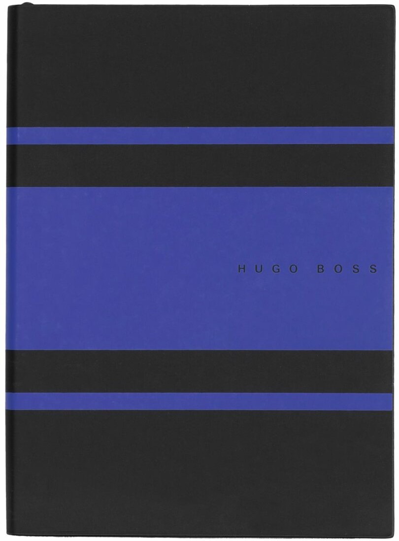 Caiet Hugo Boss Gear Matrix - A5, cu puncte, albastru