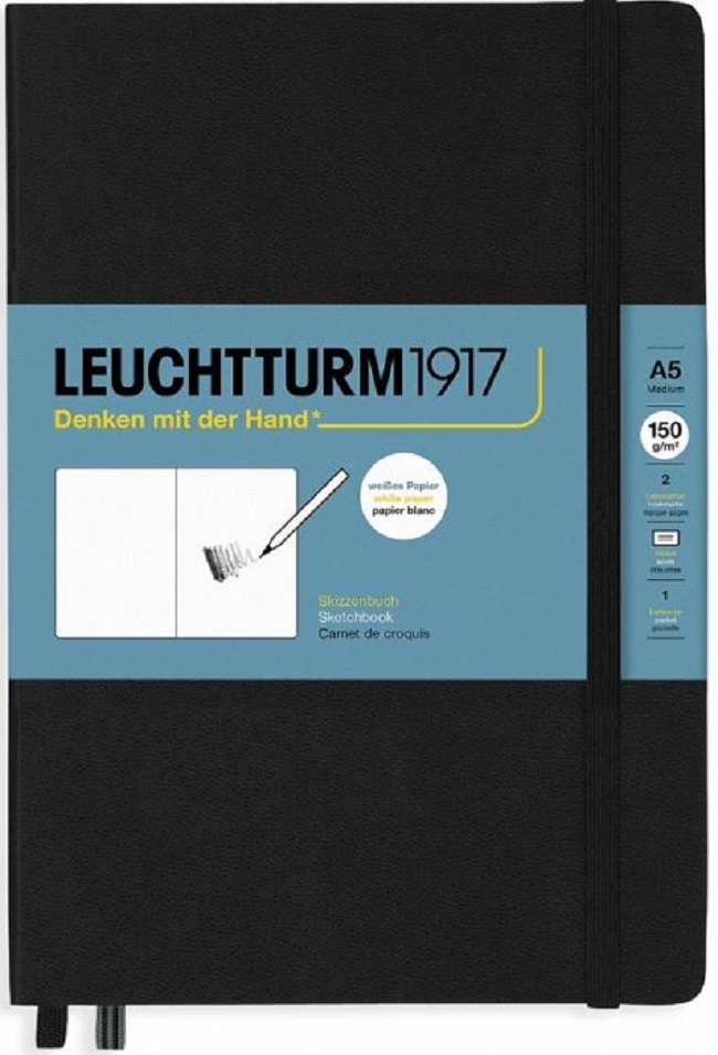 Agenda Leuchtturm1917 A5 - Medium,neagra