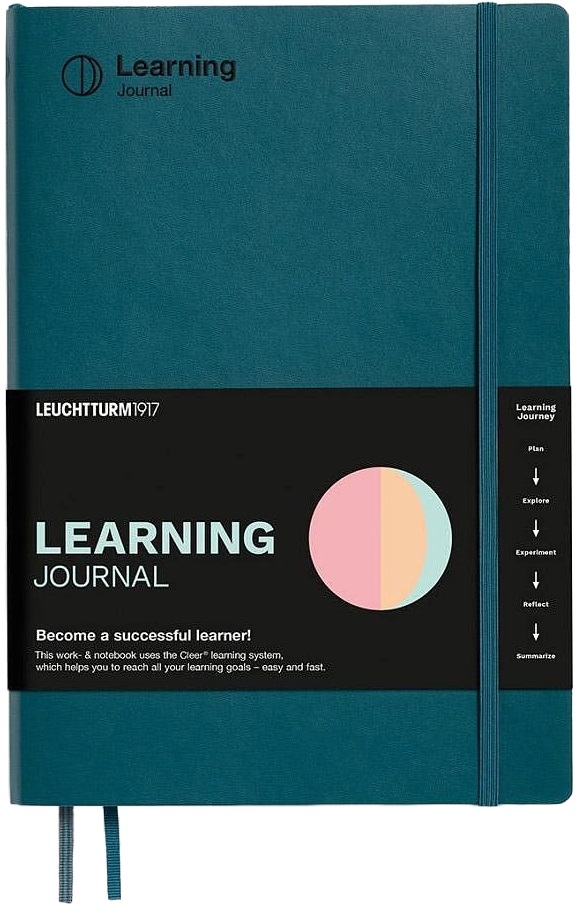 Caiet Leuchtturm1917 Learning Journal - B5, Pacific Green, coperte moi