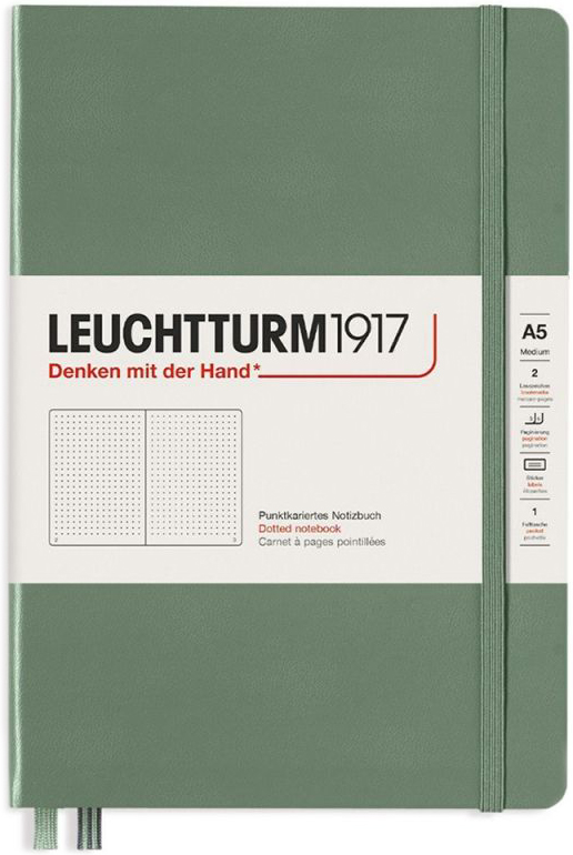 Agenda Leuchtturm1917 - Medium A5, pagini punctate, Olive