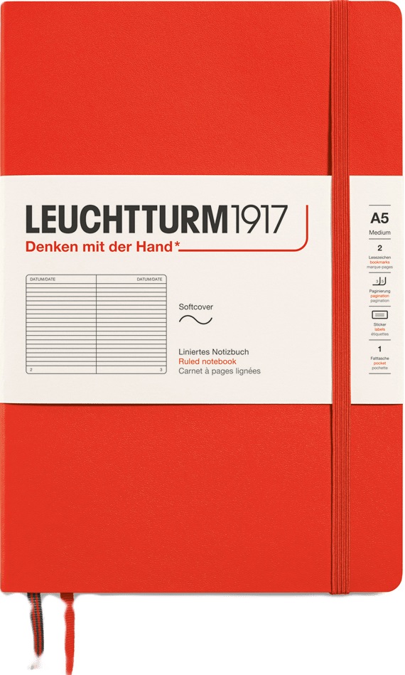 Caiet Leuchtturm1917 New Colours - A5, liniat, Lobster